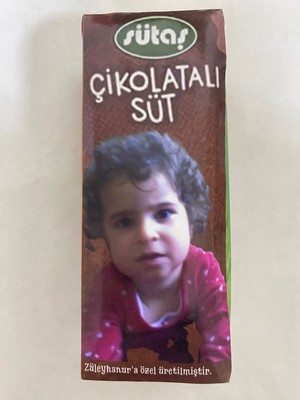 Sütaş Kişiye Özel Fotoğraflı Çikolatalı Süt [1 Adet] – Doğum Günü, Parti, Sevgili, Çocuk
