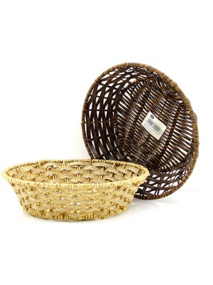 MERİVİA Yuvarlak Ahşap Ekmek Sepet (5405)