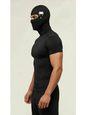 Flex Premium Reflektörlü Siyah Kar Maskesi Model 28 Balaklava Balaclava Motorsiklet Scooter Bisiklet Spor