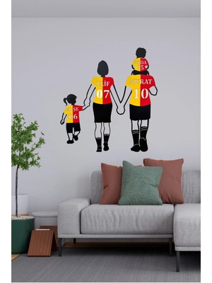 Oblivion Kişiye Özel Taraftar Temalı Baba Kız Mdf Duvar Dekoru | Isim ve Numara Yazılabilir Hediyelik