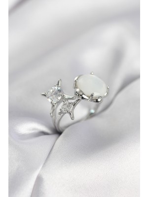 İlk El Grup Ieg™  Gümüş Renk Kutup Yıldızı Model Kadın Yüzük TG27BYK4010