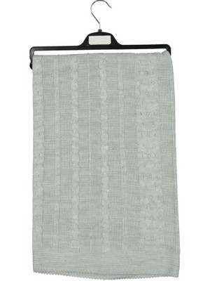 Özgürce Küçük Ölçekli Örgü Desenli Bebek Battaniyesi, 80X90 Cm, Yumuşak ve Rahat