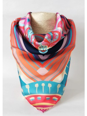 Halley Concept Color Ritual Desenli Saten Fular