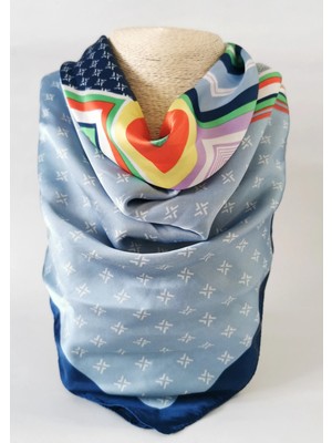 Halley Concept Mavi Harmoni Vual Ipek Fular