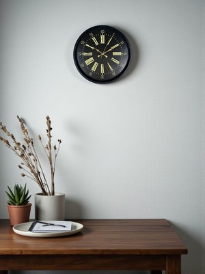 İlk El Grup Ieg™ 36 cm Siyah Modern Duvar Saati