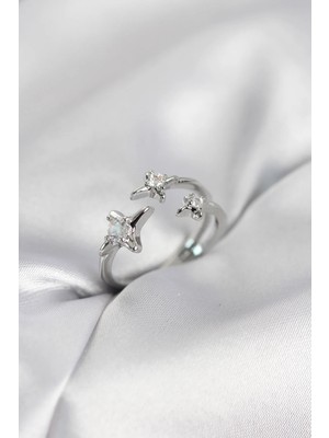 İlk El Grup Ieg™  Minimal Kutup Yıldızı Model Gümüş Renk Kadın Yüzük TG27BYK4134