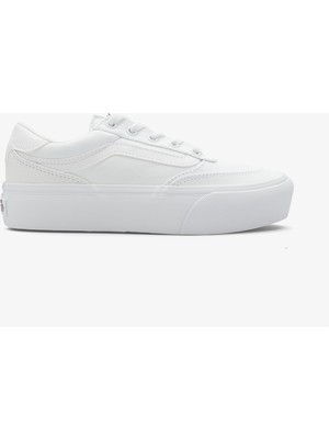 Vans Brooklyn LS Platform Kadın Beyaz Sneaker.-