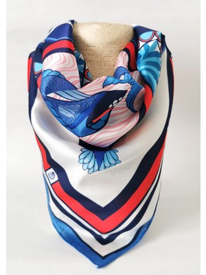 Halley Concept Koi Harmony Desenli Saten Fular