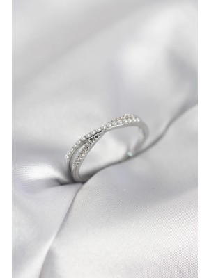 İlk El Grup Ieg™  Incili ve Zirkon Taşlı Gümüş Renk Kadın Yüzük TG27BYK4106