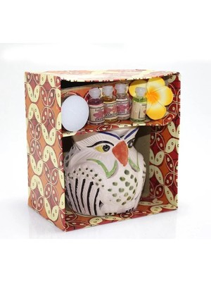 İlk El Grup Ieg™ Seramik Baykuş'lu Buhurdanlık Seti No:02