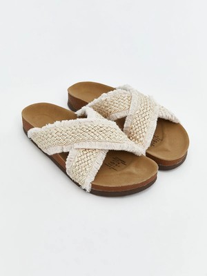 Lc Waikiki Yeni Sezon Çapraz Bant Detaylı Kadın Terlik