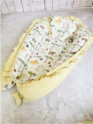 Özgürce Fırfırlı Ortopedik Çift Taraflı Bebek Yatağı, Konfor ve Güvenlik Sunar