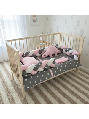 Özgürce Rüya Gibi Uyku Seti, Sevimli Dinozor Desenleriyle 60X120 ve 70X130 cm