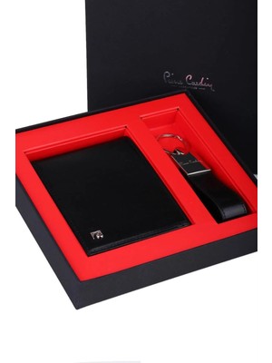 Pierre Cardin 2'li Set Hakiki Deri Cüzdan- Anahtarlık Set