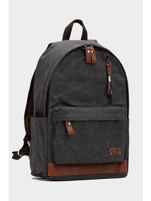 Ççs 51568 Pamuklu Kanvas Sırt Çantası Okul Çantası