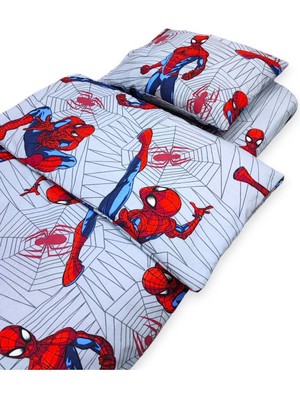 Özgürce Pamuklu Çocuk Yastık Çarşaf Yorgan Seti, Gri, Eğlenceli ve Konforlu