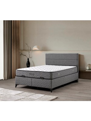 Mona Yatak Bella Gri 22 cm Orta Yumuşak Multi Spring Yaylı Çift Taraflı Yatak
