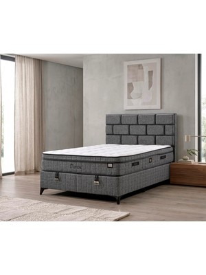 Mona Yatak Diamond Gri 28 cm Full Ortopedik Orta Yumuşak Multi Spring Yaylı Çift Taraflı Yatak