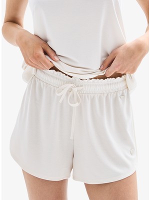 Blackspade Kadın Şort 60625 - Krem