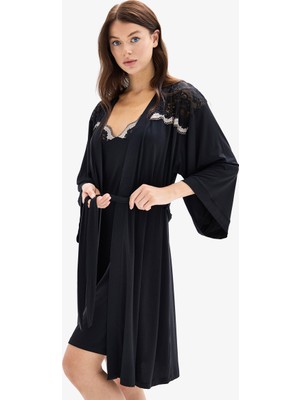 Blackspade Kadın Sabahlık 52000 - Siyah