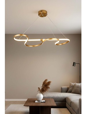 TERRA lighting Modern Hayal Power LED Avize, 3 Renk Yanabilen Lüks LED Avize, Mutfak Salon Hol Oda Sarkıt LED Avize, Modern LED Avize