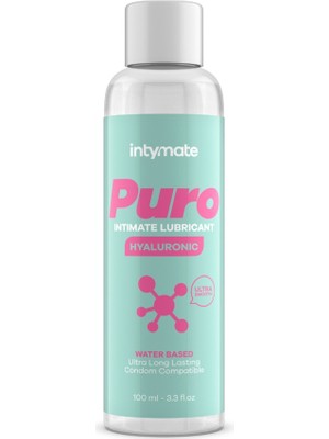 İntimateline Puro Hyaluronic Asit Formüllü Premıum Su Bazlı 100 ml Kayganlaştırıcı Jel