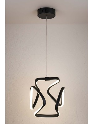 TERRA lighting Minimal Clover Power LED Avize, 3 Renk Yanabilen Lüks LED Avize, Mutfak Salon Hol Oda Sarkıt LED Avize, Modern LED Avize