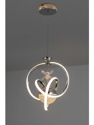 TERRA lighting Modern Prag Power LED Avize, 3 Renk Yanabilen Lüks LED Avize, Mutfak Salon Hol Oda Sarkıt LED Avize