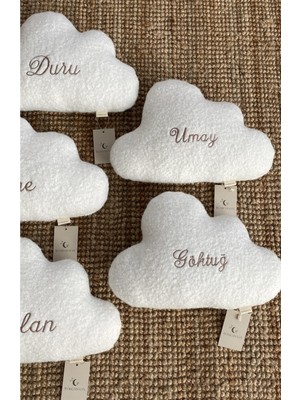 Özgürce Kişiye Özel Isim Nakışlı Yumuşak Bulut Yastık, Huzur ve Konfor Için