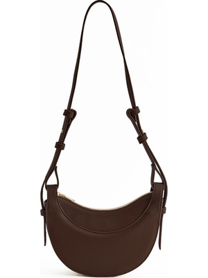 Kahverengi Deri Çapraz Çanta