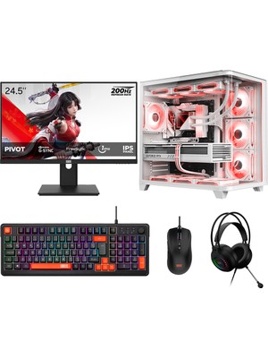 Dragos DRX9999 Ryzen 7 7700 16GB 512GB Nvme 16GB Rx 9070XT 24.5 Inç 200Hz 1ms Oyuncu Oem Paket