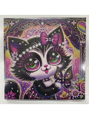 Elegantshop Tuval 5d Yapışan Boncuk Mozaik Tablo 25*25 cm LM06