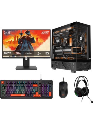 Dragos DRX9900 Ryzen 5 7600 16GB 512GB Nvme 12GB RTX5070 24.5 Inç 200Hz 1ms Oyuncu Oem Paket