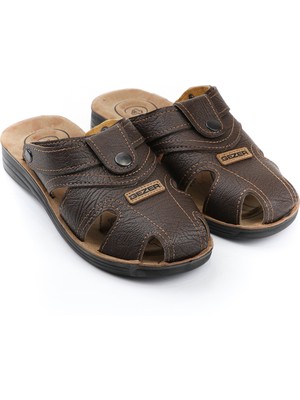 Gezer 09878 Rahat 4 Nokta Taban Kapalı Erkek Terlik Sandalet