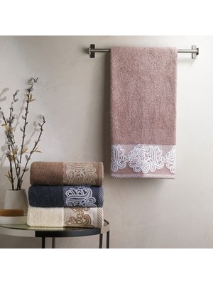 Schafer Home Lace Havlu 50X90 cm 1 Parça-Mürdüm
