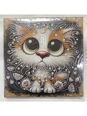 Elegantshop Tuval 5d Yapışan Boncuk Mozaik Tablo 25*25 cm YY81