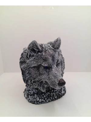 Tedi Sanat Kurt Büst Saksı