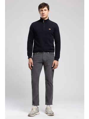 Lee Cooper Pierce Normal Bel Dar Kesim Düz Paça Gri Erkek Pantolon