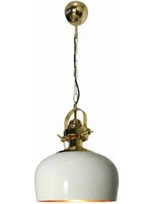 Ronisu Aydınlatma Francisca Modern Klasik Altın Detaylı Yarım Küre Tekli Sarkıt Avize Ra-Avz- 5693-27-91