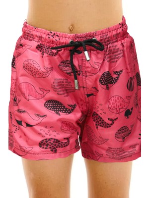 Estiva Erkek Çocuk Dijital Desenli Deniz Şortu Whale