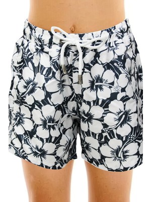 Estiva Erkek Çocuk Dijital Desenli Deniz Şortu Flower