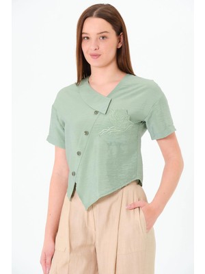 Sortie Collection Cebi Güllü nakışlı gömlek