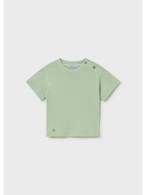 Mayoral  Erkek Bebek Omuz Düğmeli Tişört Lacivert 1003