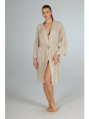 Estiva Yarasa Kesimli Salaş Keten Pareo