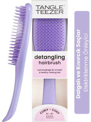Tangle Teezer The Ultimate Detangler Wet Naturally Curly Eletriklenme Önleyici Saç Fırçası-Tarak (Dalgalı Saçlar)