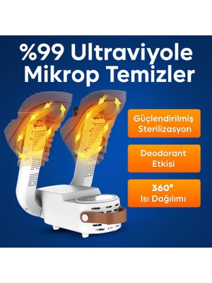 Genel Dijital Ayakkabı Kurutma ve Isıtma Makinesi | Sterilizasyon & Deodorant Etkili | 360° Sıcak Hava