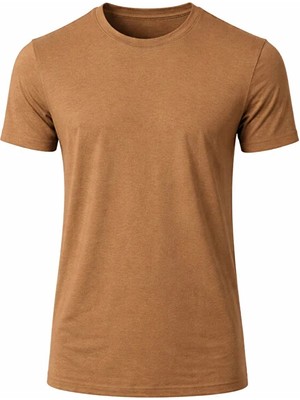 Jiber Anti Alerjik Bisiklet Yaka Bambu Erkek T-Shirt 334