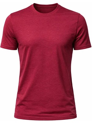 Jiber Anti Alerjik Bisiklet Yaka Bambu Erkek T-Shirt 334