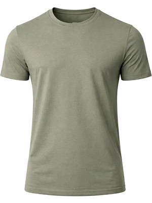 Jiber Anti Alerjik Bisiklet Yaka Bambu Erkek T-Shirt 334