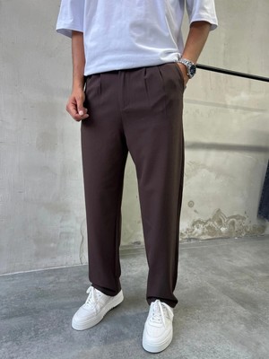 Difransel Jeans Erkek Pileli Rahat Kesim Yüksek Bel Baggy Pantolon